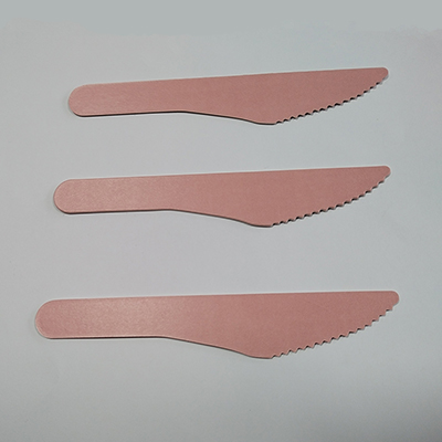Couteau en papier rose